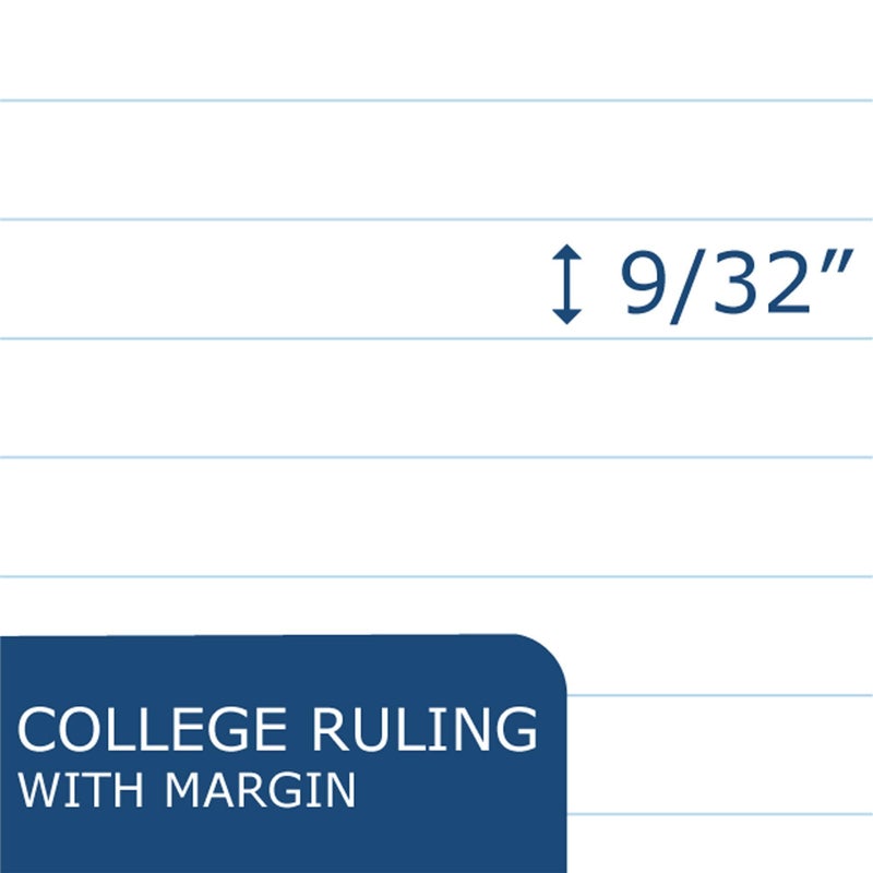 Roaring Spring College Ruled 3 Subject Spiral Notebook, Double Pockets, 11" x 9" 120 Sheets, Assorted Colors - Image 3